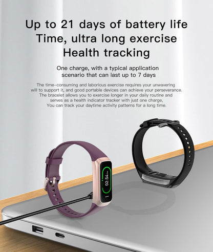 Fitness Trackers for Women Men, Oled Screen Heart Rate Sleep Monitor Step Tracker 25 Sports Modes IP68 Waterproof Smartwatch Activity Tracker, Smart Bracelet Fitness Tracker Watch with Blood Pressure