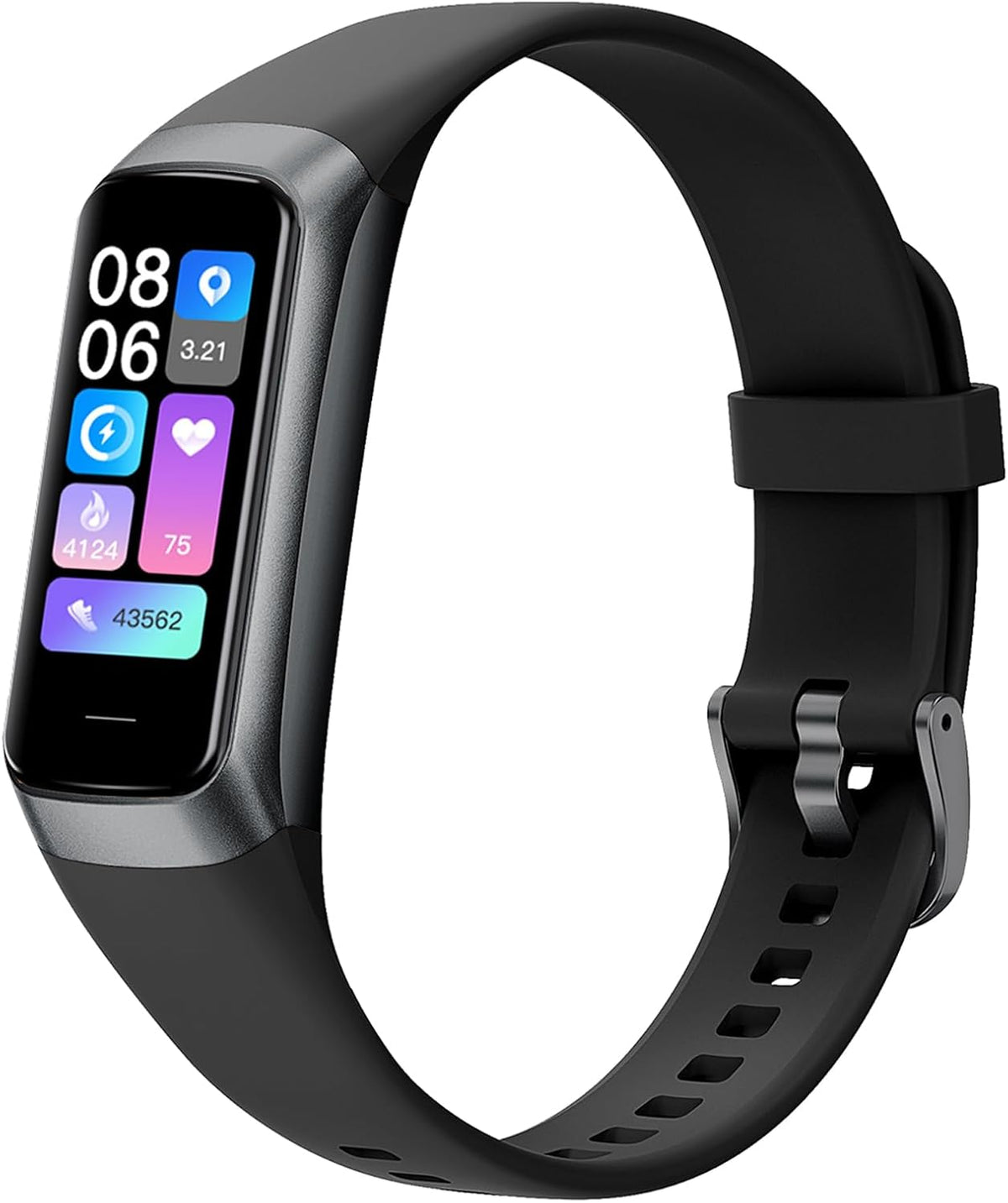 Fitness Trackers for Women Men, Oled Screen Heart Rate Sleep Monitor Step Tracker 25 Sports Modes IP68 Waterproof Smartwatch Activity Tracker, Smart Bracelet Fitness Tracker Watch with Blood Pressure