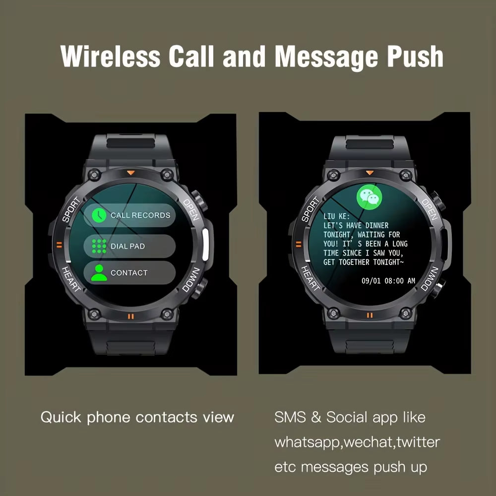 K56Pro Smart Watch for Men Heart Rate Blood Bluetooth Sport 400Mah Long Standby 1.39 Inch 360*360 HD Screen Outdoors Smartwatch