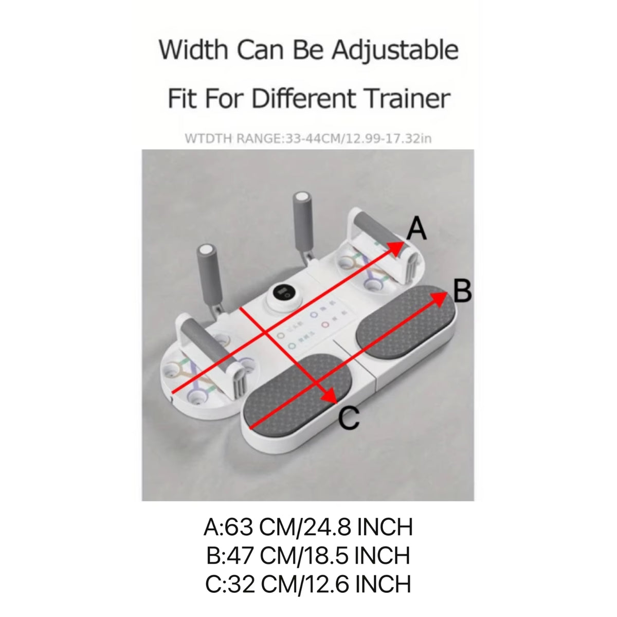 1Pc Fitness Push-Up Board with Timer - Professional Muscle Exercise Equipment for Home Workouts