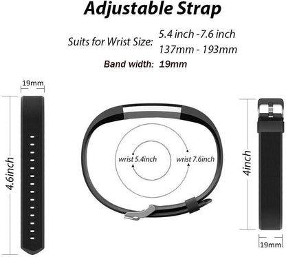 Id115Plus Hr Very Fit Pro Bands Replacement Strap for Veryfitpro Id115Plus HR Letscom Fitness Tracker Bands, Lintelek Fitness Tracker Bands, Letsfit Replacement Bands Purple and Black