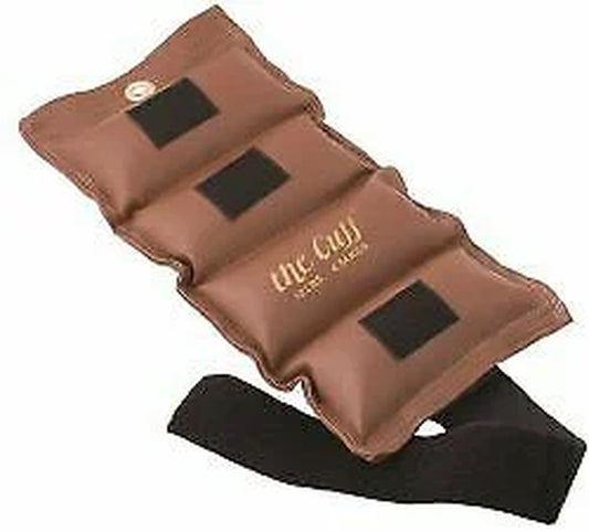 The Cuff Original Adjustable Ankle and Wrist Weight for Yoga, Dance, Running, Cardio, Aerobics, Toning, and Physical Therapy. 2.5 Lb - Red